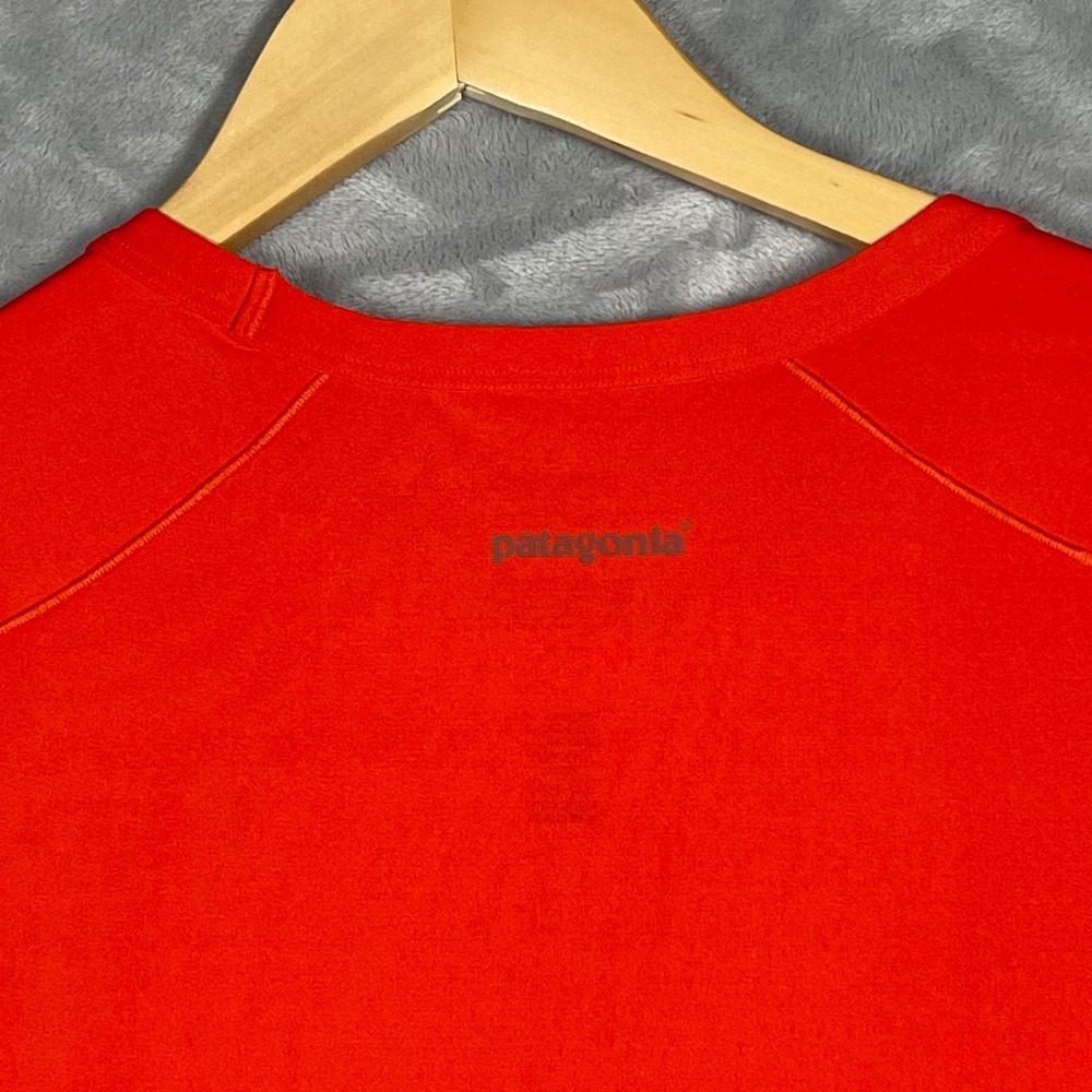 Patagonia Mens Capilene Daily T-Shirt Orange Short Sleeve Athletic 45600 Size L - Picture 5 of 8